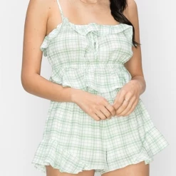 Hyfve Sage Plaid 2 Piece Set Final Sale 15 Hyfve Sage Plaid 2 Piece Set Final Sale