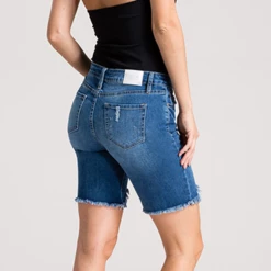 YMI Mid Rise Denim Shorts 3 YMI Mid Rise Denim Shorts