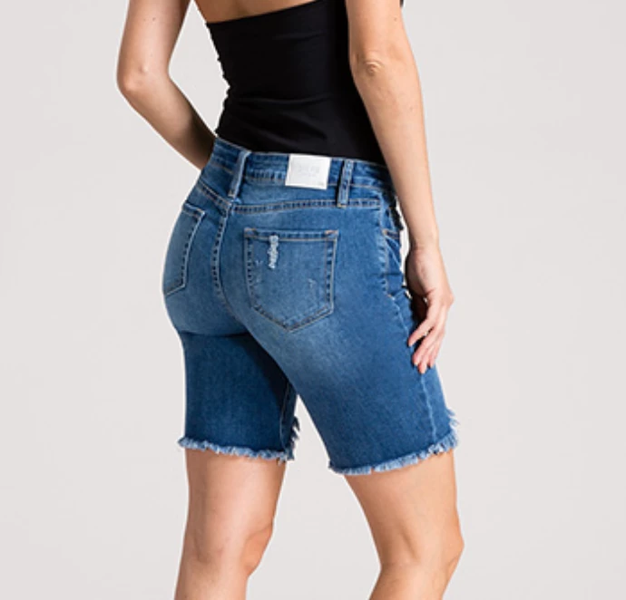 YMI Mid Rise Denim Shorts 2 YMI Mid Rise Denim Shorts