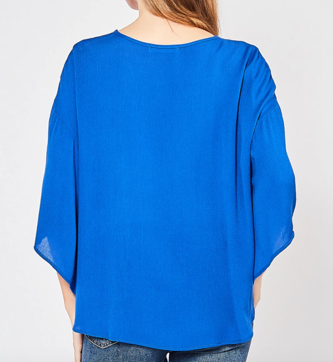 Entro Royal Blue V Neck Top Game Day! 2 Entro Royal Blue V Neck Top Game Day!