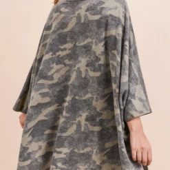 Jodifl Camo Poncho Top Final Sale
