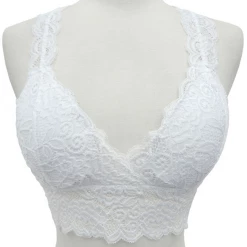 Yahada White Lace Bralette Accessories