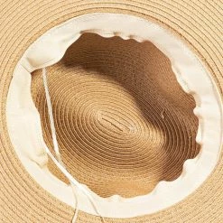 Wall To Wall New Arrivals Tan Tribal Pattern Straw Hat