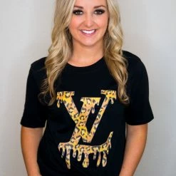 Csny Tops Dripping Black Tee