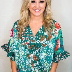 UMGEE Forest Floral/Animal Top Tops