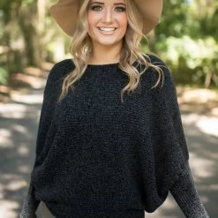 Hyfve Black Dolman Sleeve Sweater