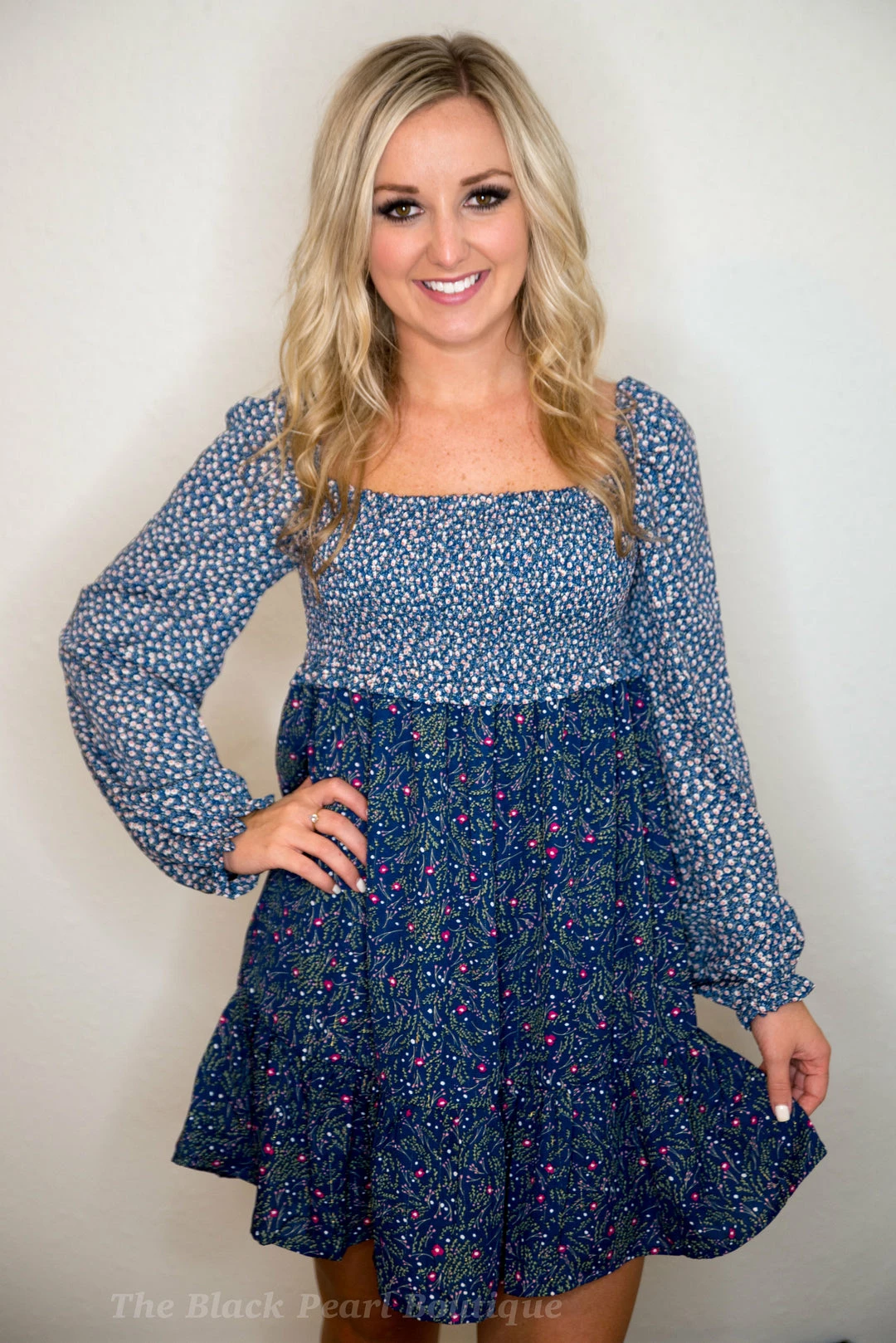UMGEE Navy Floral Dress 1 UMGEE Navy Floral Dress