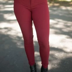 YMI Burgundy Hyper Stretch Pants