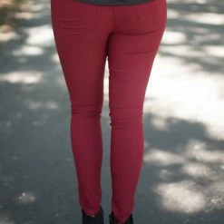 YMI Burgundy Hyper Stretch Pants