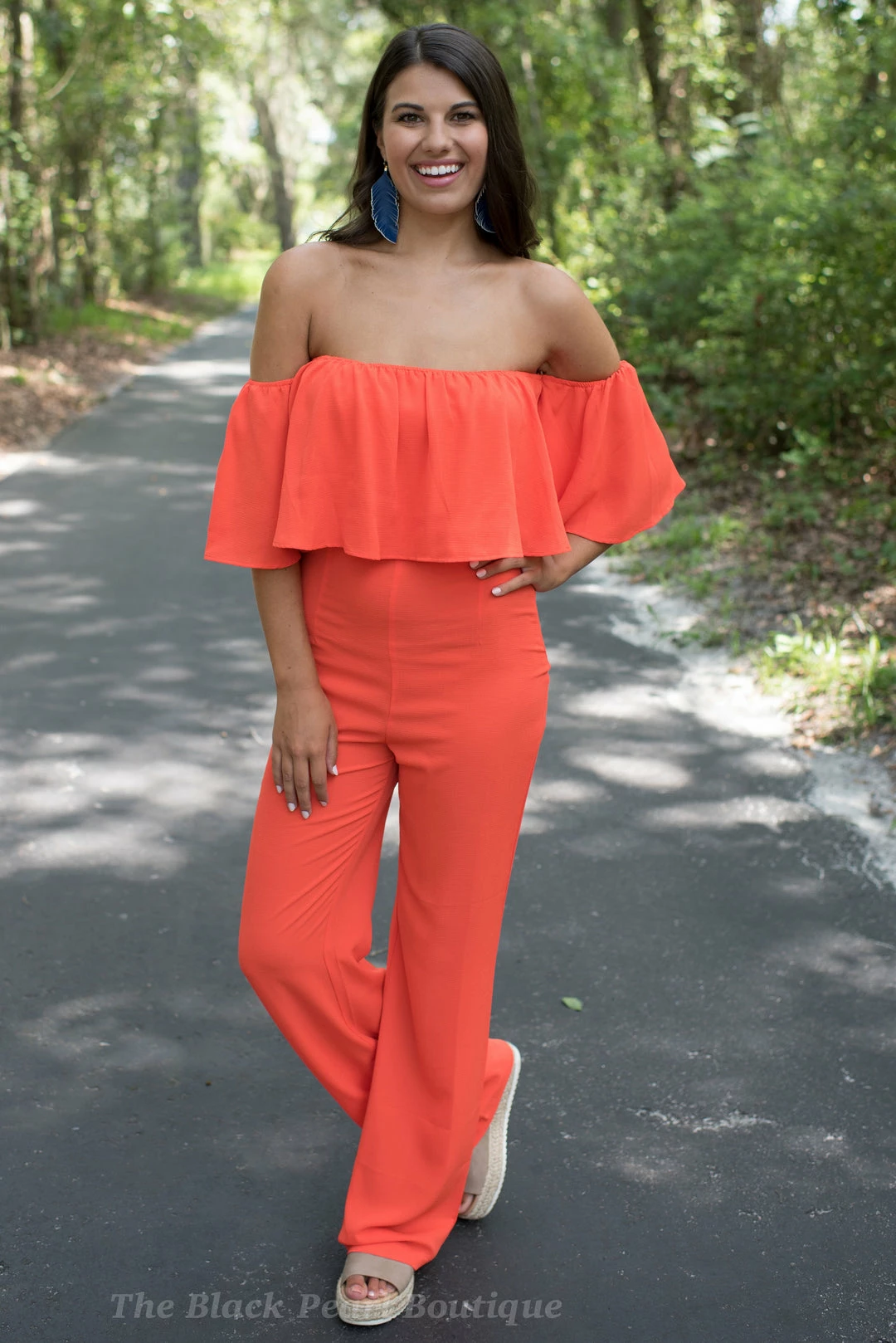 Hyfve Orange Off The Shoulder Jumpsuit Game Day! 7 Hyfve Orange Off The Shoulder Jumpsuit Game Day!