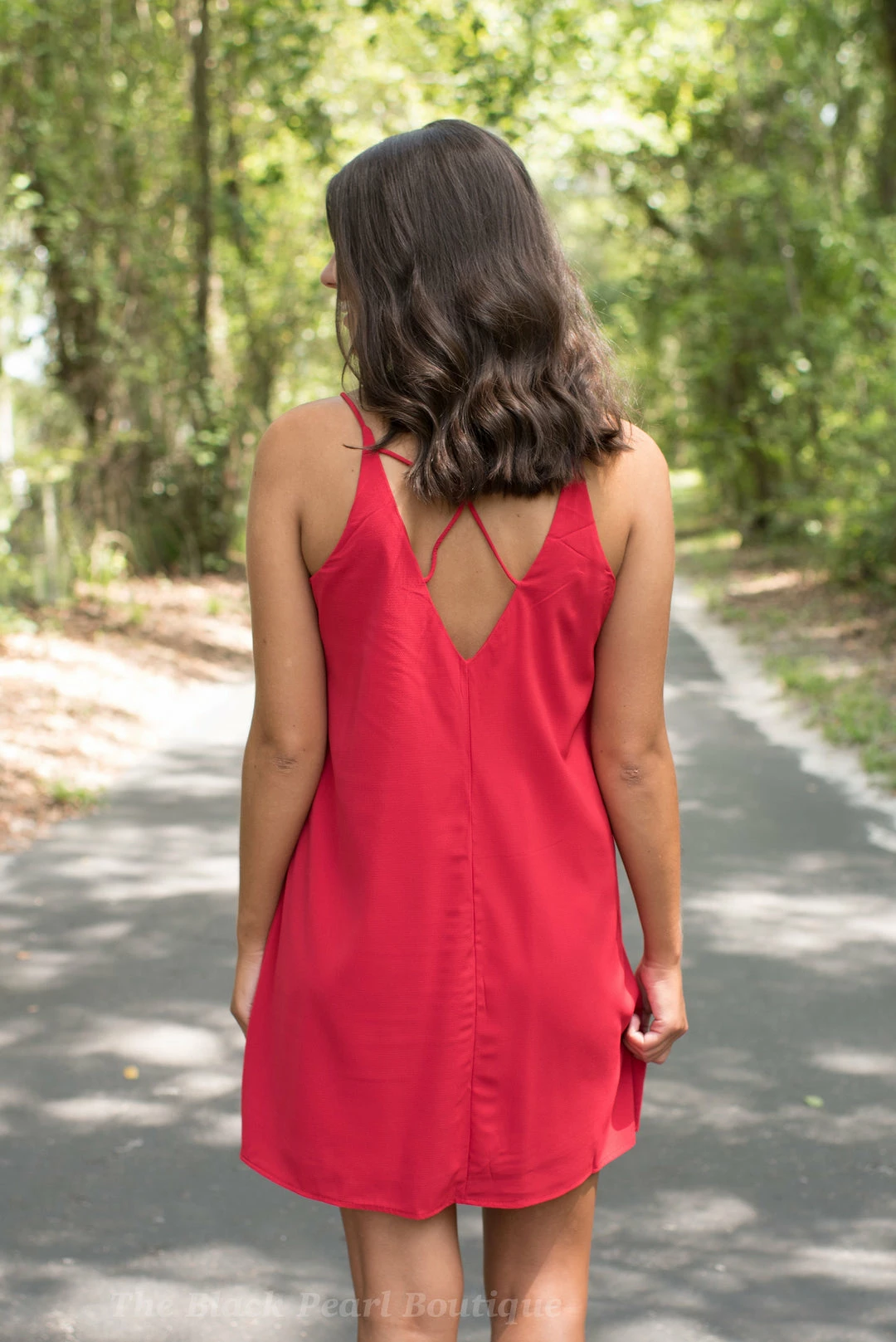 She And Sky Game Day! Red Spaghetti Strap Dress 2 She And Sky Game Day! Red Spaghetti Strap Dress