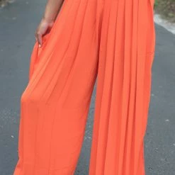 Flying Tomato Game Day! Orange Pleated Pants