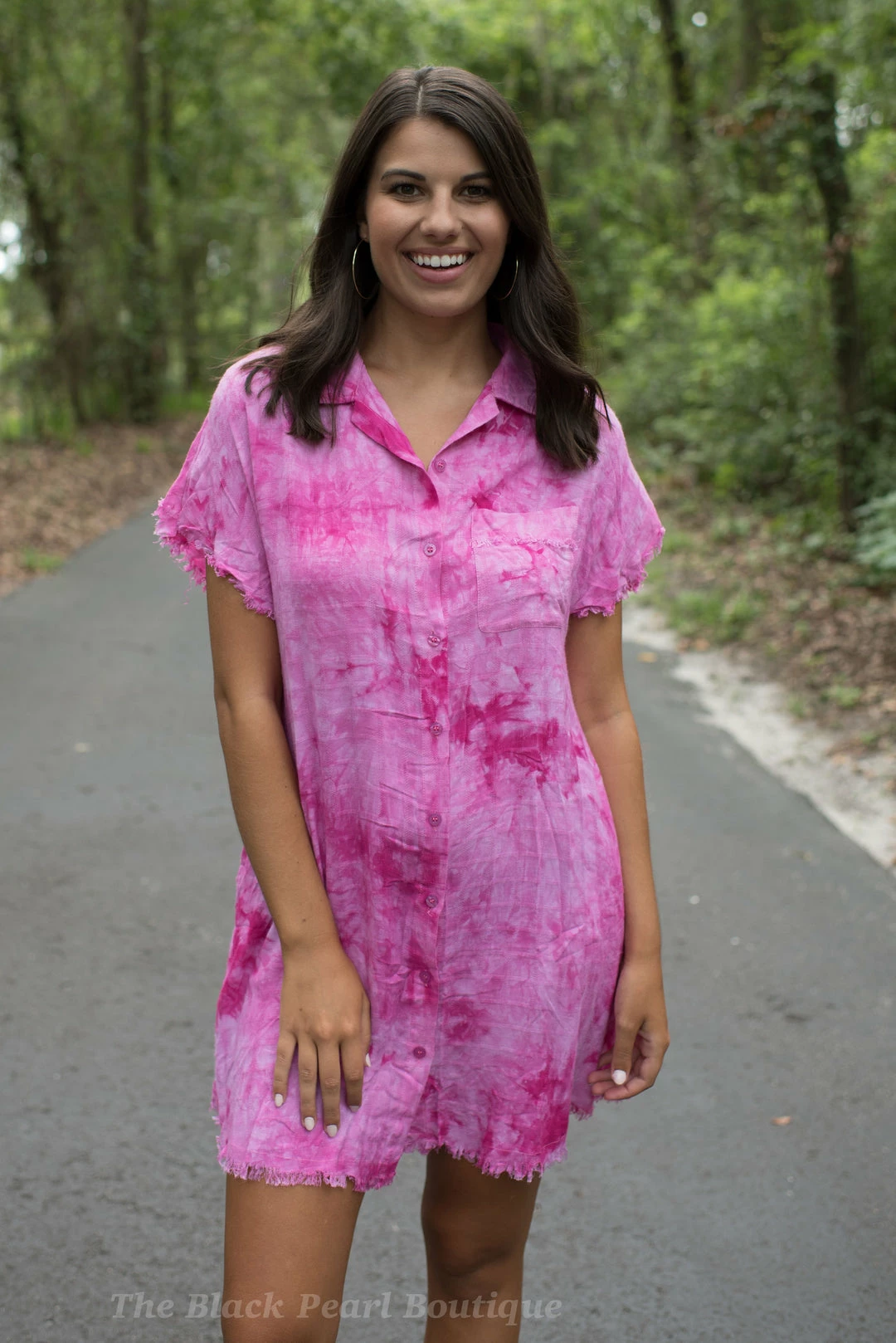 Blu Heaven Fuchsia Tie Dye Dress 5 Blu Heaven Fuchsia Tie Dye Dress