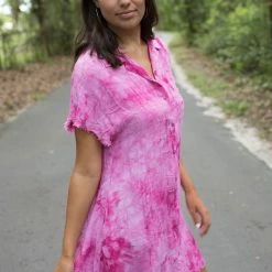 Blu Heaven Fuchsia Tie Dye Dress 13 Blu Heaven Fuchsia Tie Dye Dress