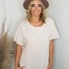 UMGEE Oatmeal Linen Top New Arrivals