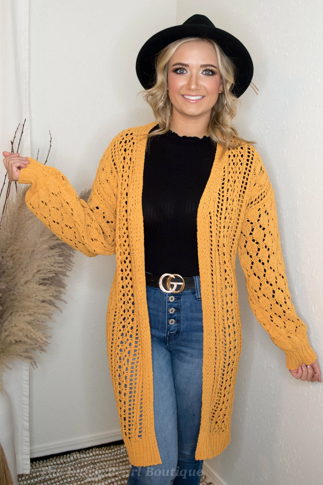 Umgee Mustard Knit Sweater Cardigan Tops 1 Umgee Mustard Knit Sweater Cardigan Tops