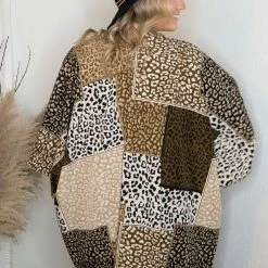 Jodifl Toffee Leopard Kimono