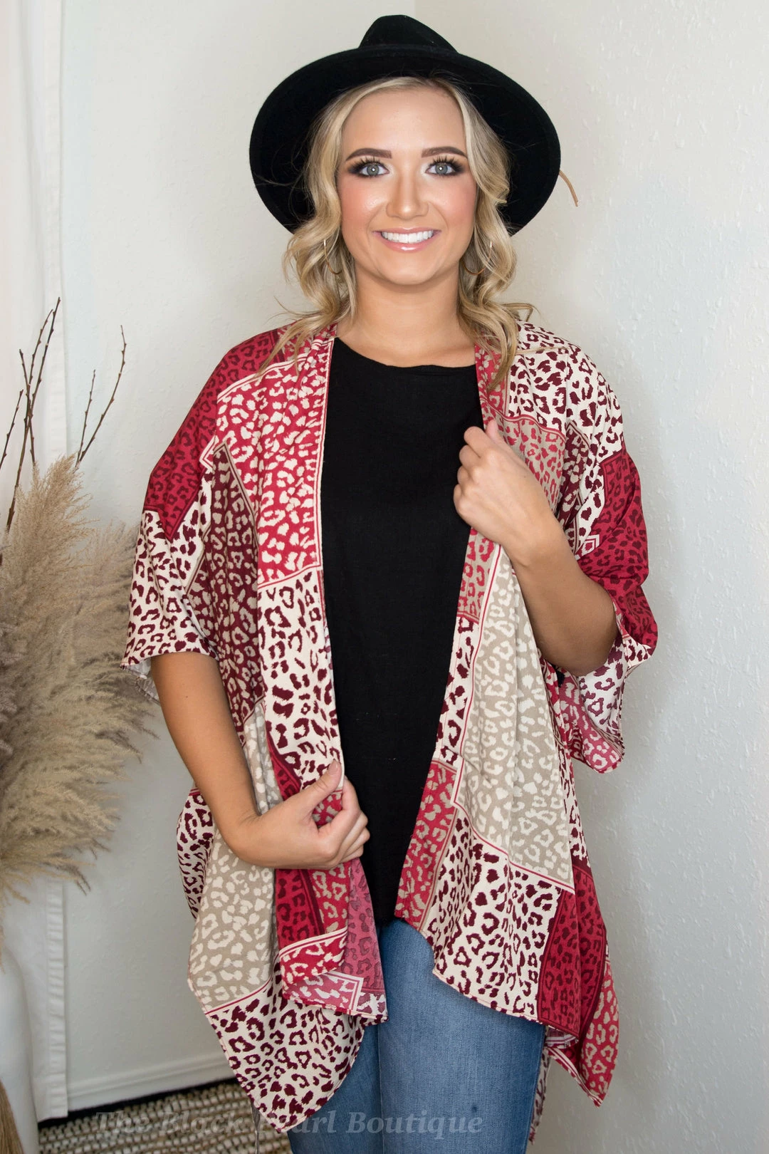 Jodifl Red Leopard Kimono Tops 4 Jodifl Red Leopard Kimono Tops