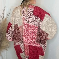 Jodifl Red Leopard Kimono Tops 9 Jodifl Red Leopard Kimono Tops