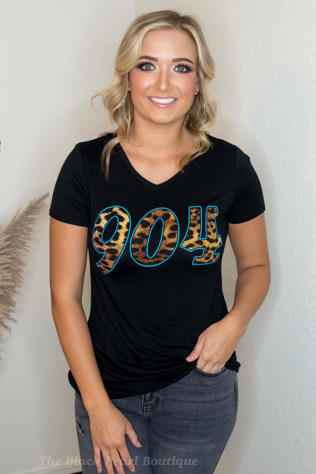 Active Basic Tops 904 Black V Neck Short Sleeve 2 Active Basic Tops 904 Black V Neck Short Sleeve