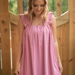 Entro Pink Square Neck Dress 12 Entro Pink Square Neck Dress