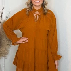Peach Love Rust Dress