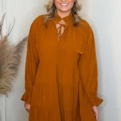 Peach Love Rust Dress