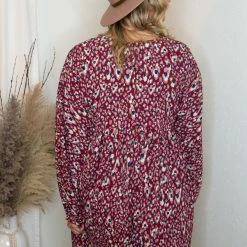 UMGEE Wine Animal Print Dress Dresses 11 UMGEE Wine Animal Print Dress Dresses