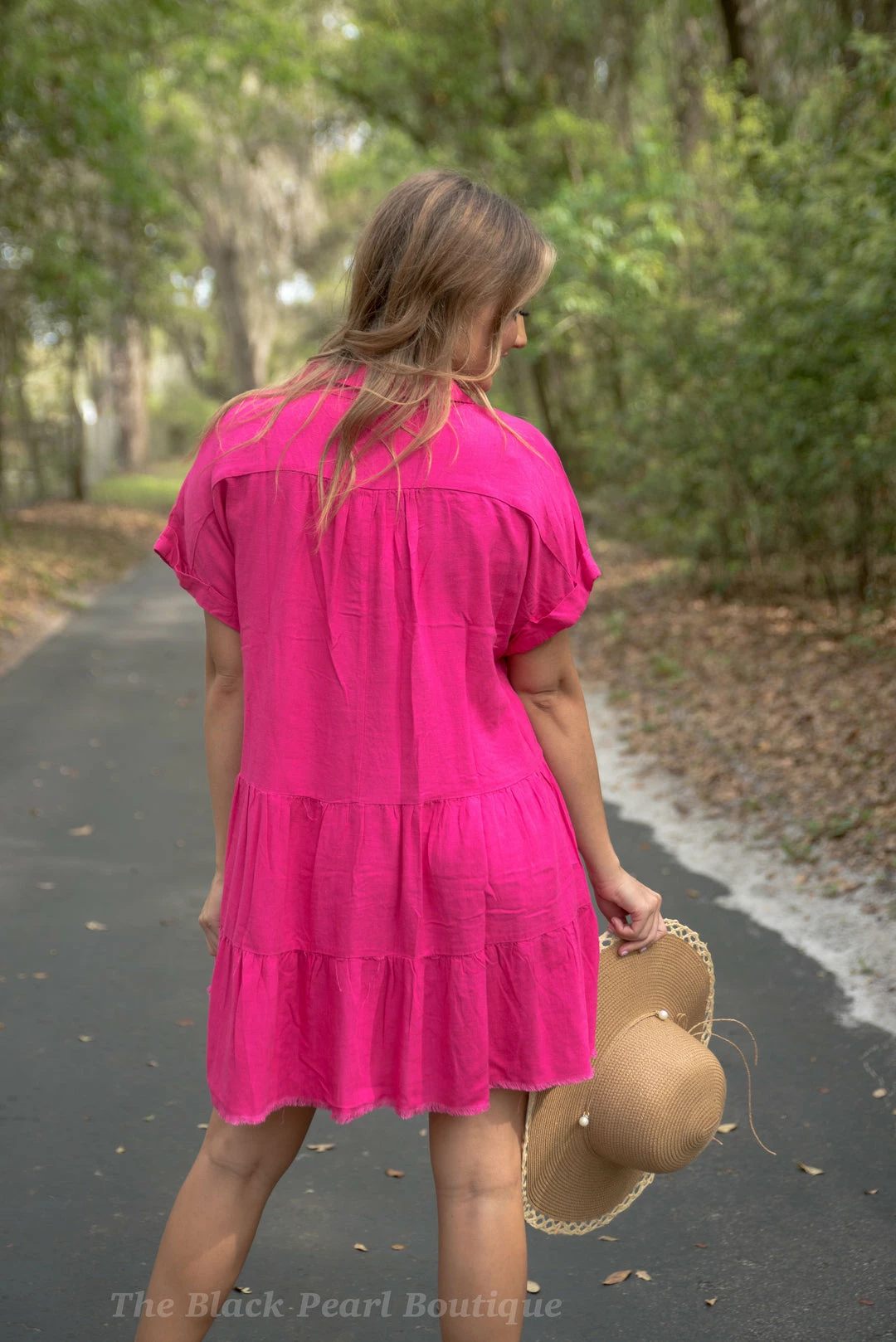 UMGEE Hot Pink V Neck Dress New Arrivals 3 UMGEE Hot Pink V Neck Dress New Arrivals