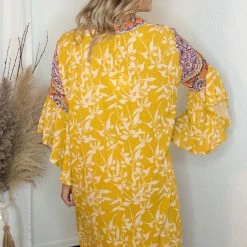 UMGEE Dresses Mixed Print Bell Sleeve Dress 7 UMGEE Dresses Mixed Print Bell Sleeve Dress