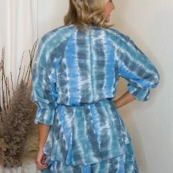 UMGEE Dresses Blue/Grey Tie Dye Dress 7 UMGEE Dresses Blue/Grey Tie Dye Dress
