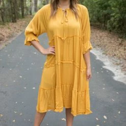 UMGEE Dresses Golden Midi Dress 9 UMGEE Dresses Golden Midi Dress