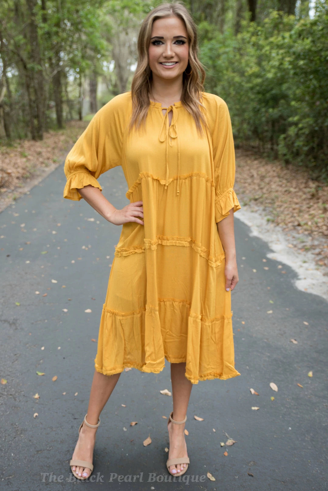 UMGEE Dresses Golden Midi Dress 3 UMGEE Dresses Golden Midi Dress