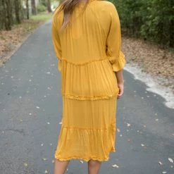 UMGEE Dresses Golden Midi Dress 10 UMGEE Dresses Golden Midi Dress