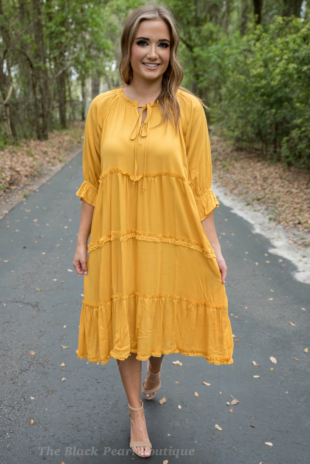 UMGEE Dresses Golden Midi Dress 1 UMGEE Dresses Golden Midi Dress