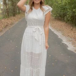 Entro White Eyelet Lace Maxi Final Sale 14 Entro White Eyelet Lace Maxi Final Sale