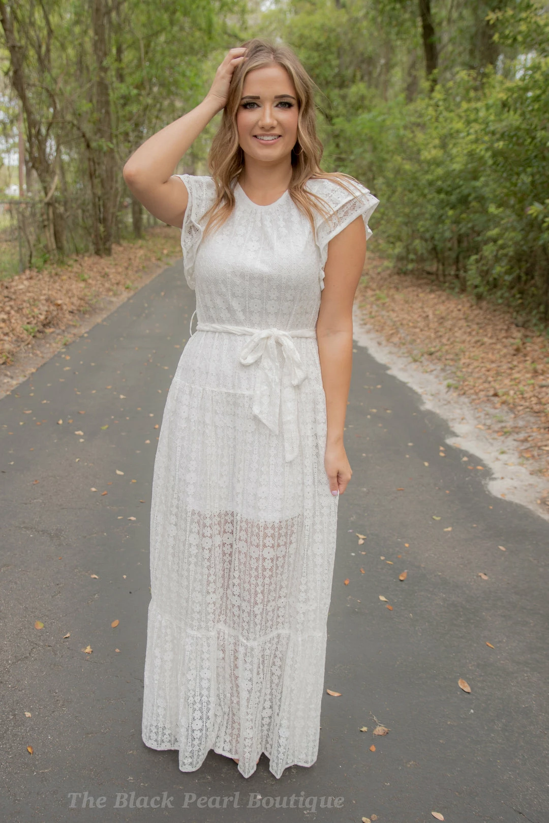 Entro White Eyelet Lace Maxi Final Sale 5 Entro White Eyelet Lace Maxi Final Sale