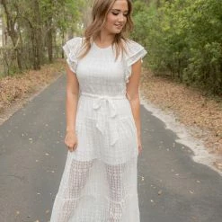 Entro White Eyelet Lace Maxi Final Sale 13 Entro White Eyelet Lace Maxi Final Sale