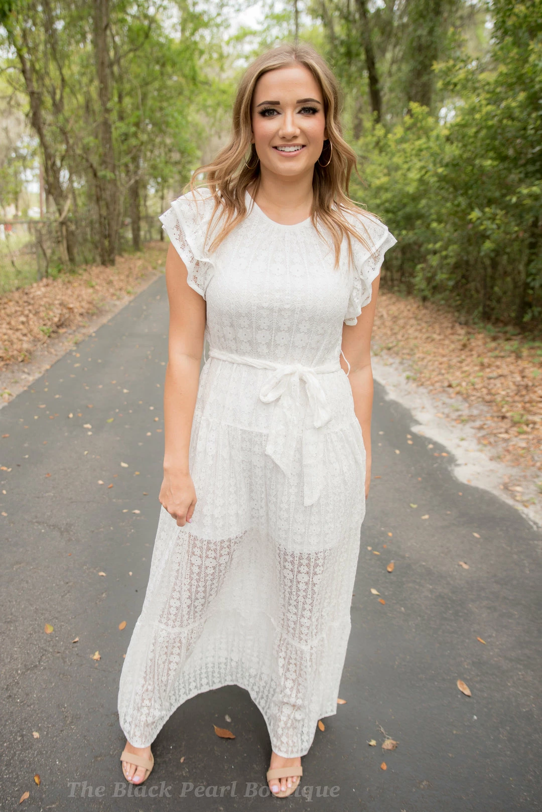 Entro White Eyelet Lace Maxi Final Sale 2 Entro White Eyelet Lace Maxi Final Sale