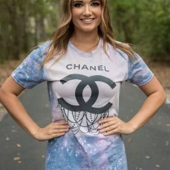 Csny Chandelier Slate Acid Tee Tops