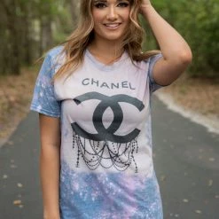 Csny Chandelier Slate Acid Tee Tops