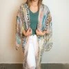 Gigio Final Sale Blush Animal Print Kimono