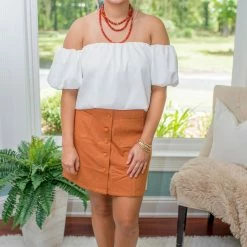 Flying Tomato White Off The Shoulder Bubble Top Final Sale