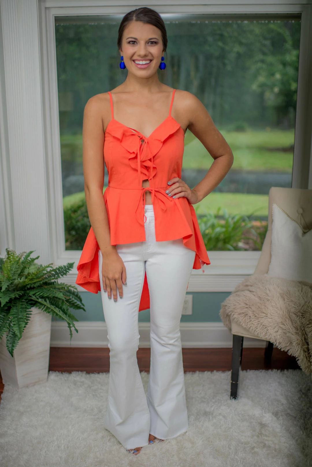 Rethem Game Day! Orange High/Low Top 2 Rethem Game Day! Orange High/Low Top