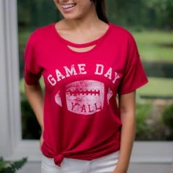 Promesa Burgundy Game Day Tee Game Day!