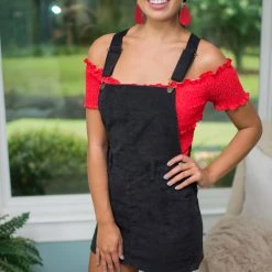 Uniq Black Corduroy Overall Skirt Game Day! 8 Uniq Black Corduroy Overall Skirt Game Day!