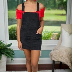 Uniq Black Corduroy Overall Skirt Game Day! 10 Uniq Black Corduroy Overall Skirt Game Day!
