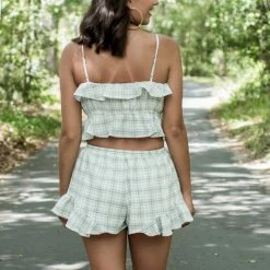 Hyfve Sage Plaid 2 Piece Set Final Sale 11 Hyfve Sage Plaid 2 Piece Set Final Sale