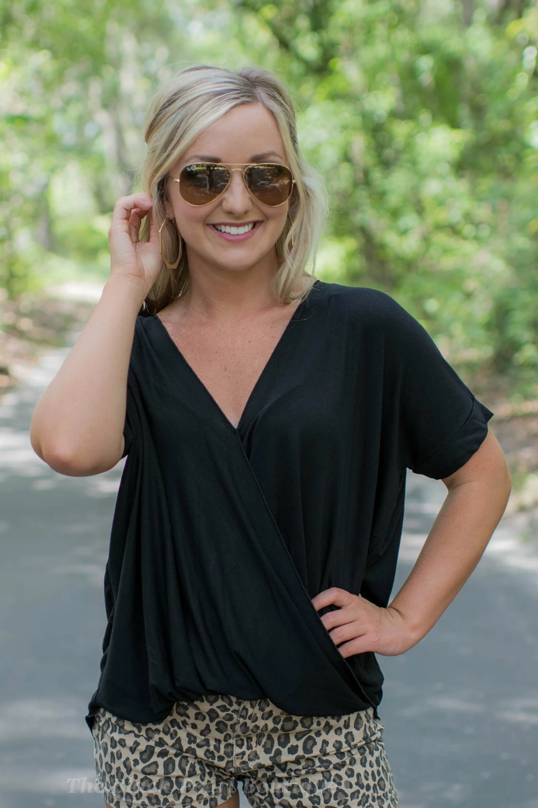 Hyfve Black Surplice Front Top 2 Hyfve Black Surplice Front Top