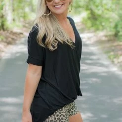 Hyfve Black Surplice Front Top 12 Hyfve Black Surplice Front Top